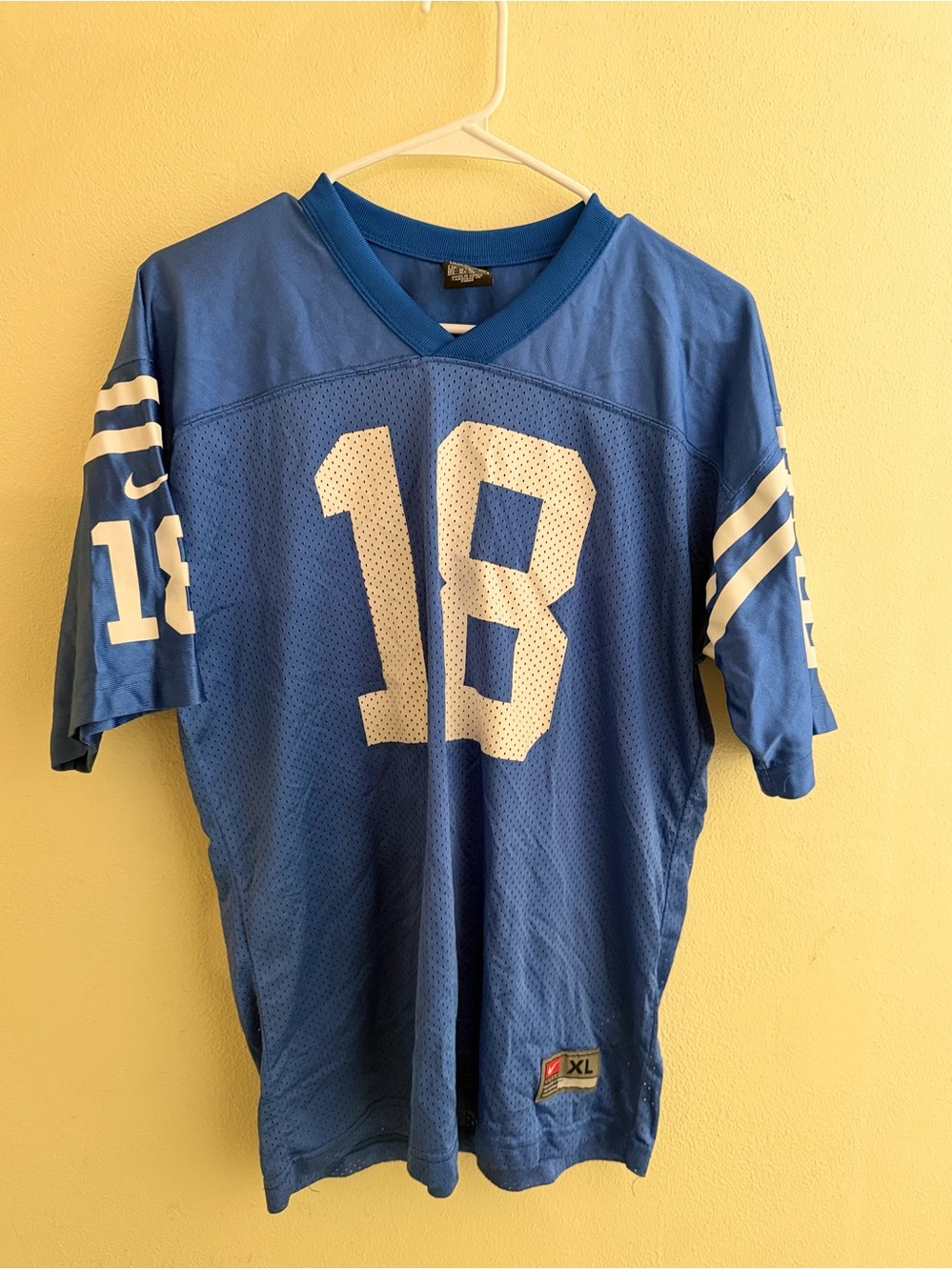 Nike Indianapolis Colts Peyton Manning #18 NFL Football Jersey Blue/White